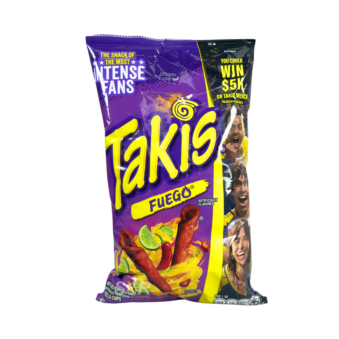 Takis Fuego Hot Chili Pepper & Lime Tortilla Chips 280g